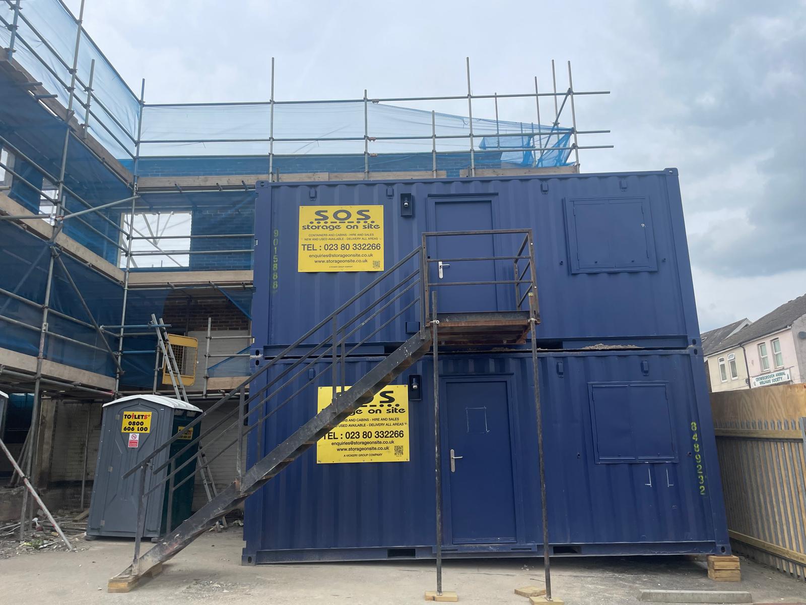 Site accommodation and welfare facilities established.