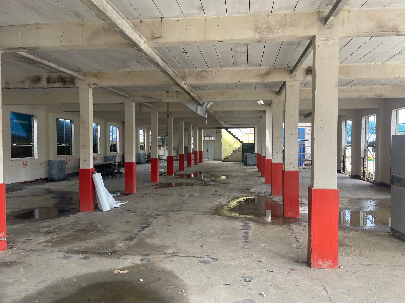Strip out progressing through the ground floor hall.