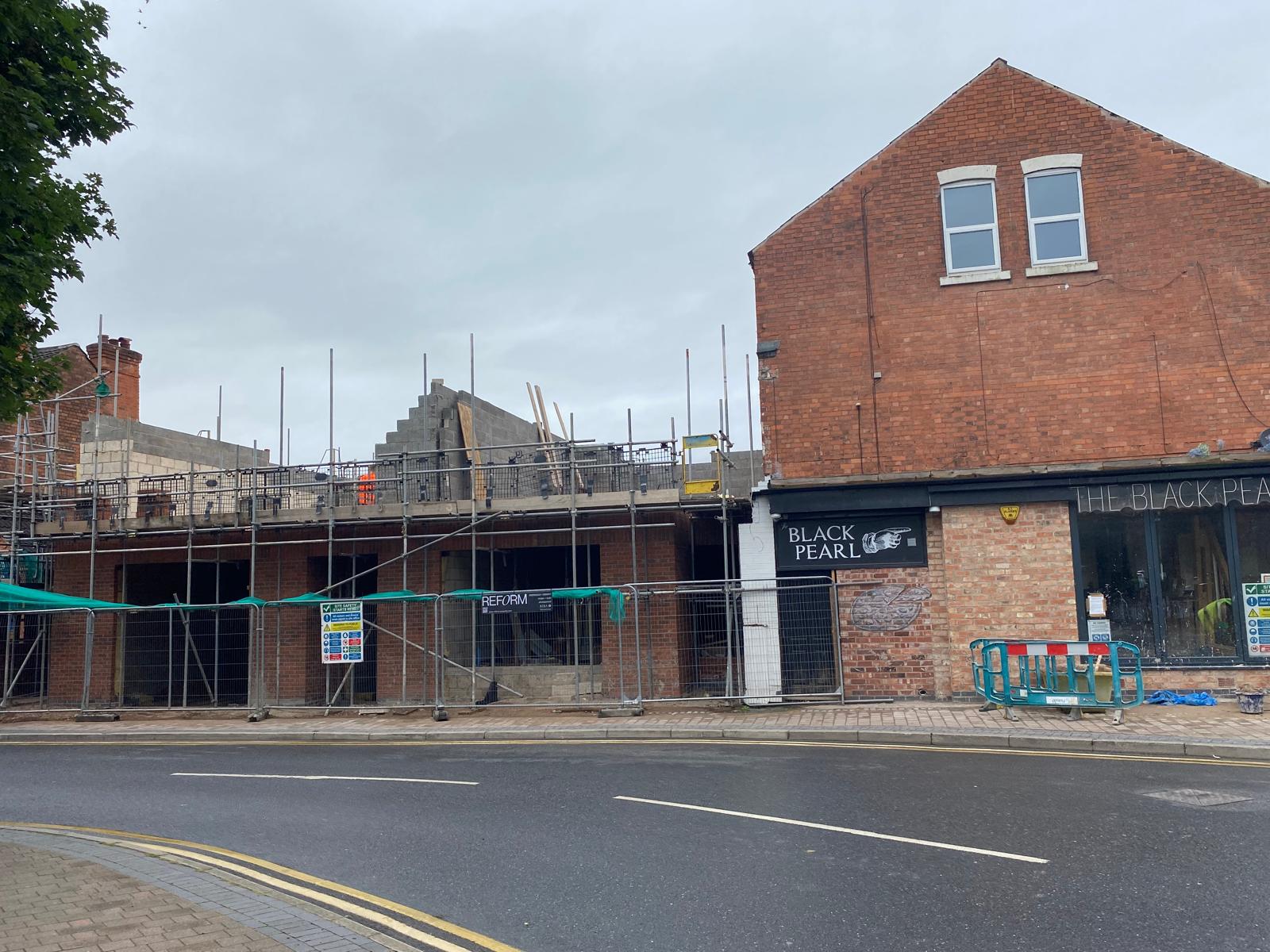 The former Black Pearl public house ahead of the redevelopment.